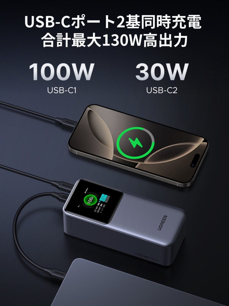 注意点、130はMAXだが1ポートではない